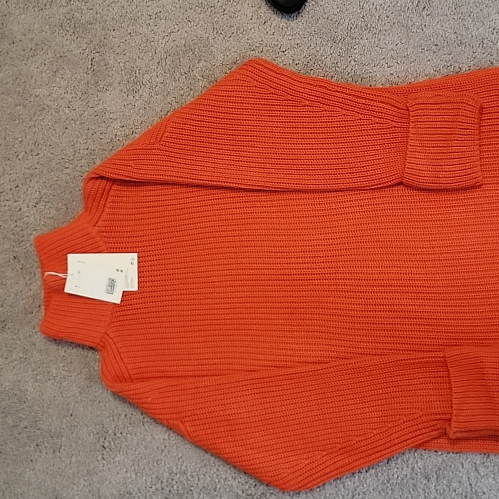 Cos orange turtleneck sweater